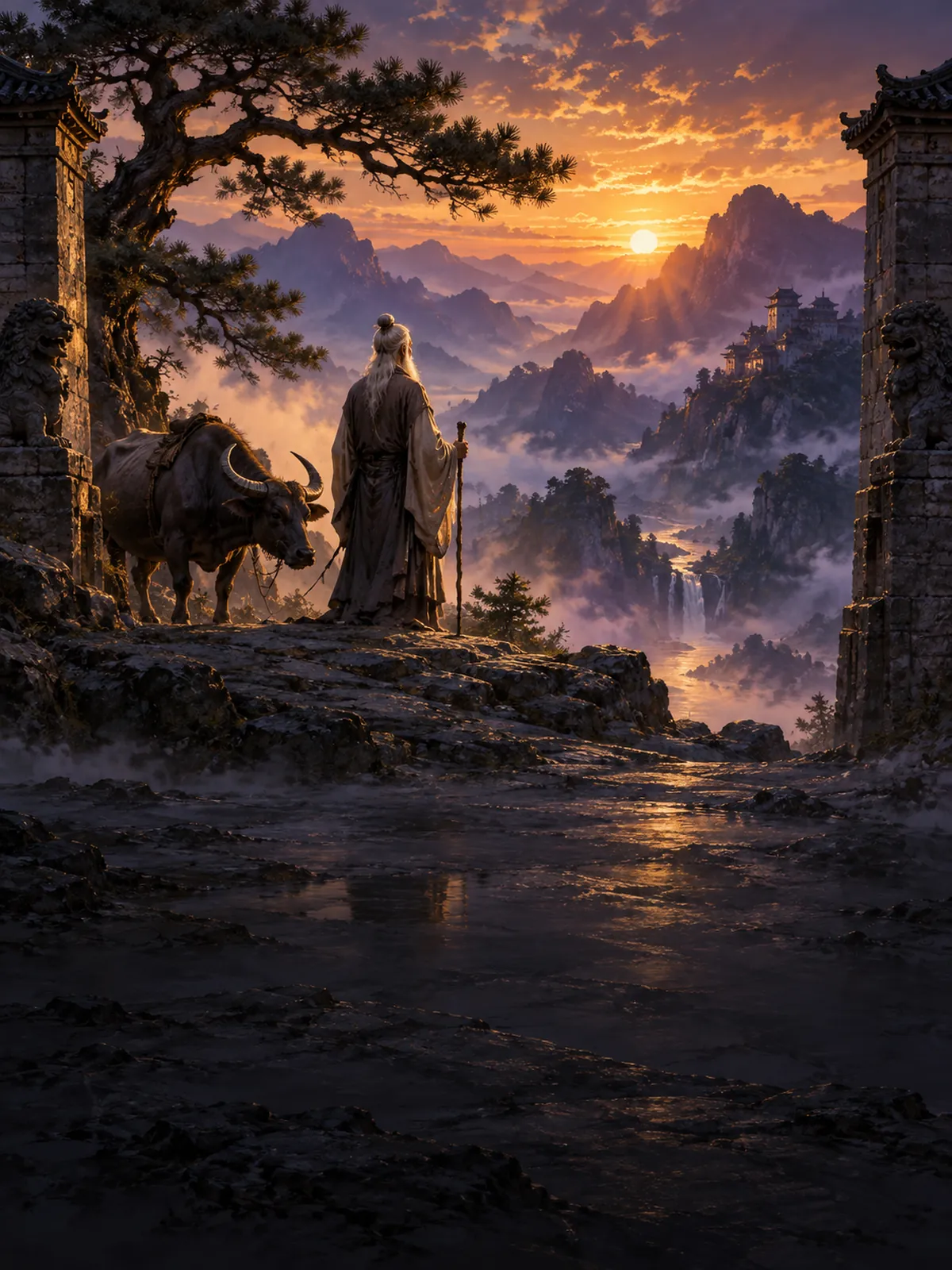 Illustration accompanying laozi and the dao