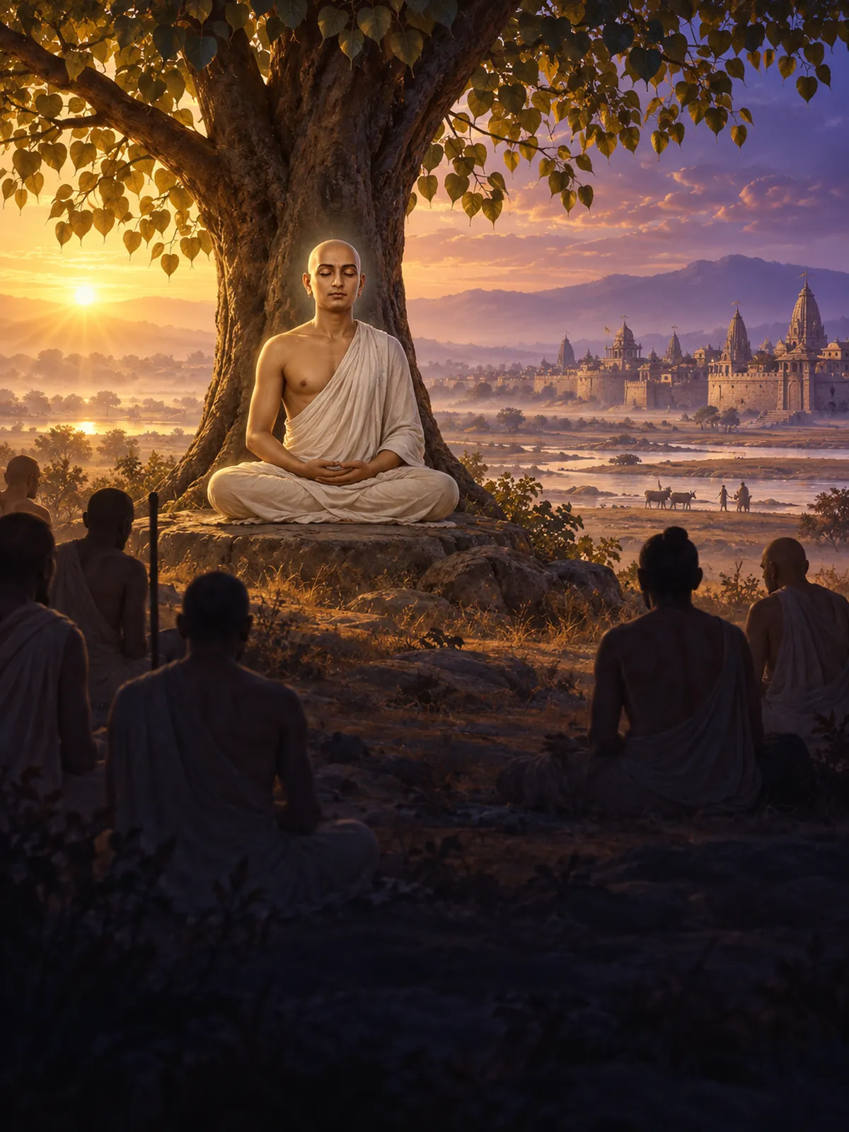 Illustration accompanying mahāvīra