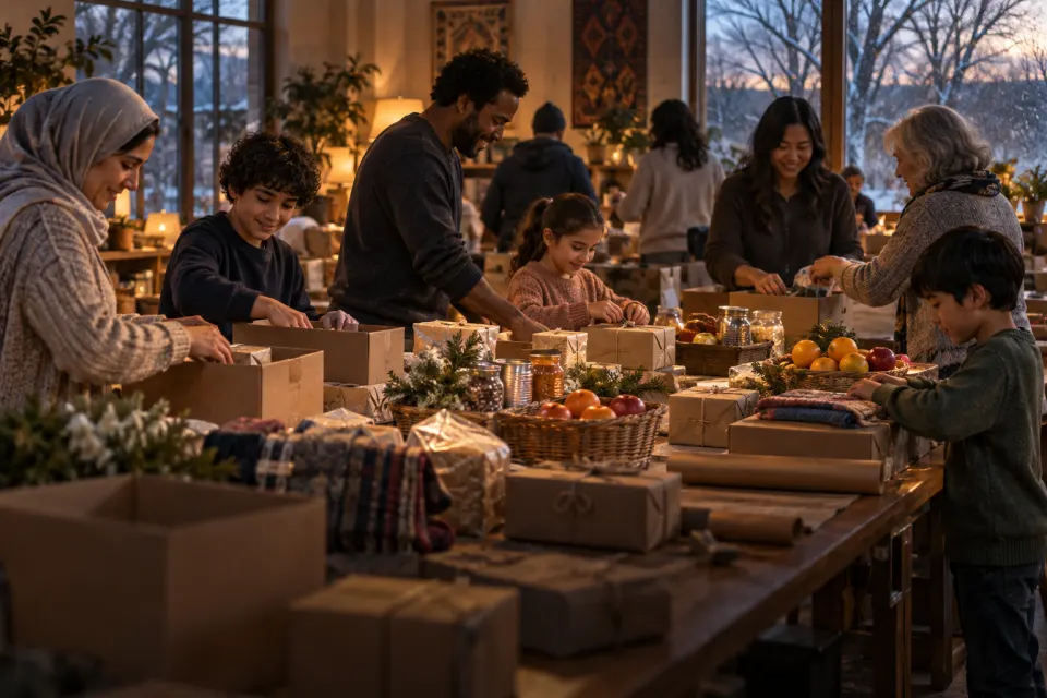 gift-giving and a children's party