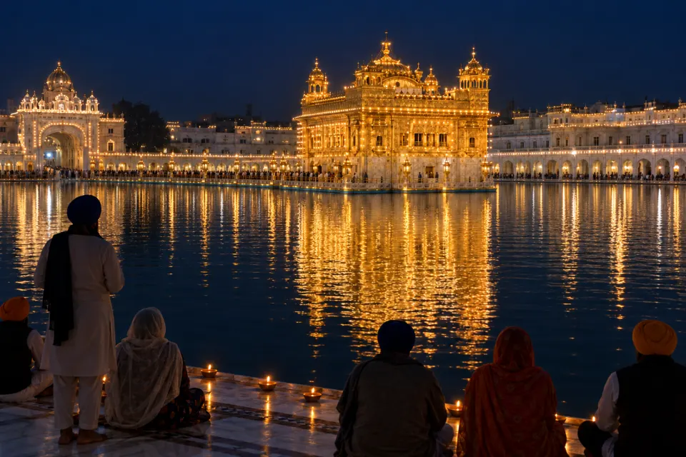 Bandi Chhor Divas at the Golden Temple, Jain lamps for Mahavira's nirvana
