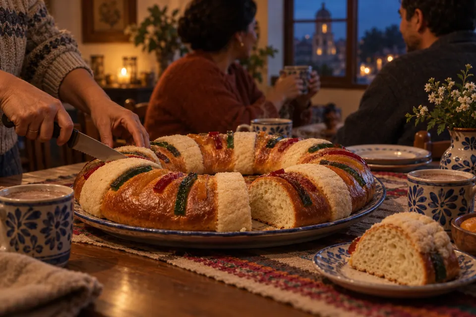 Three Kings chalk marking over a door, Rosca de Reyes