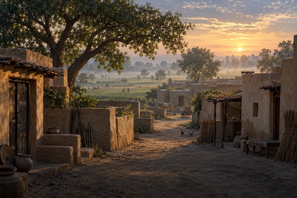 Nankana Sahib village, no figure