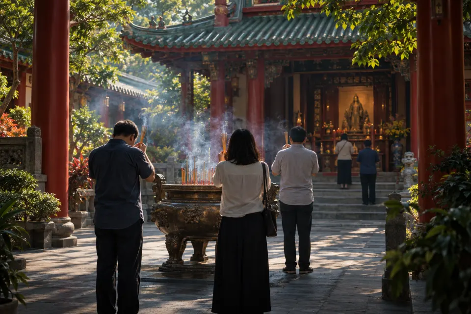 incense at Louguantai