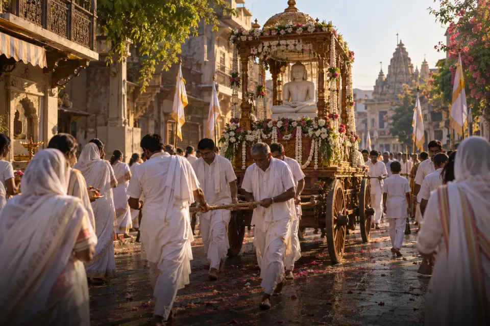 rath procession with the image