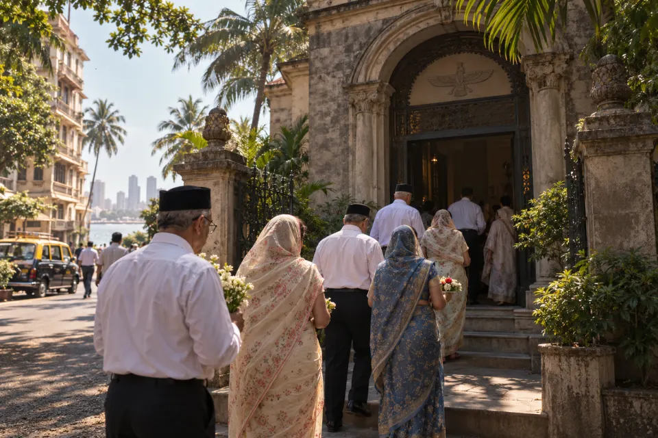 Parsi fire-temple visit in Mumbai