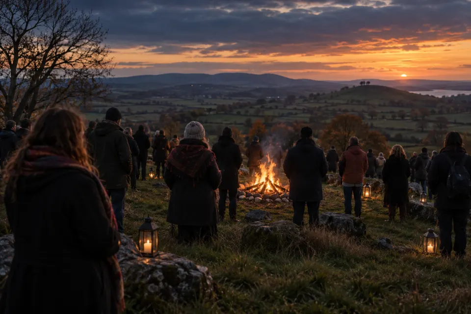Tlachtga hill fire