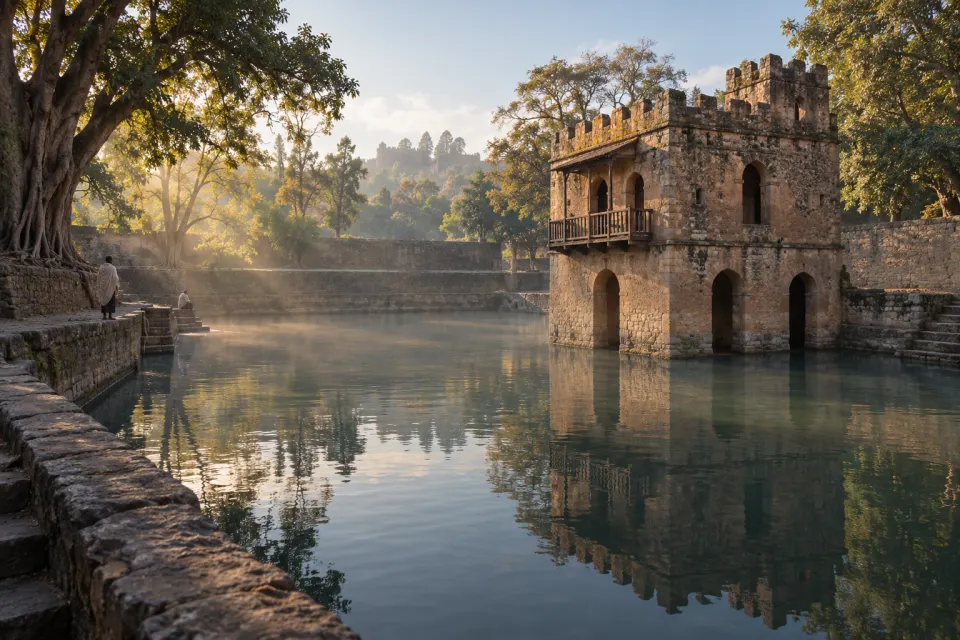 Fasilides' bath built 1630s