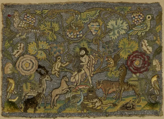 Needlework Picture Depicting Orpheus Charming the Animals
