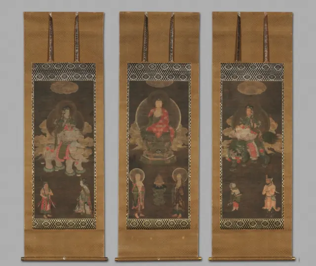 Shakyamuni Triad: Buddha Attended by Manjushri and Samantabhadra