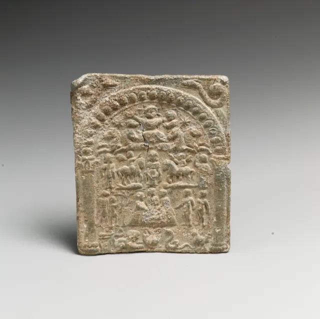 Lead votive plaque