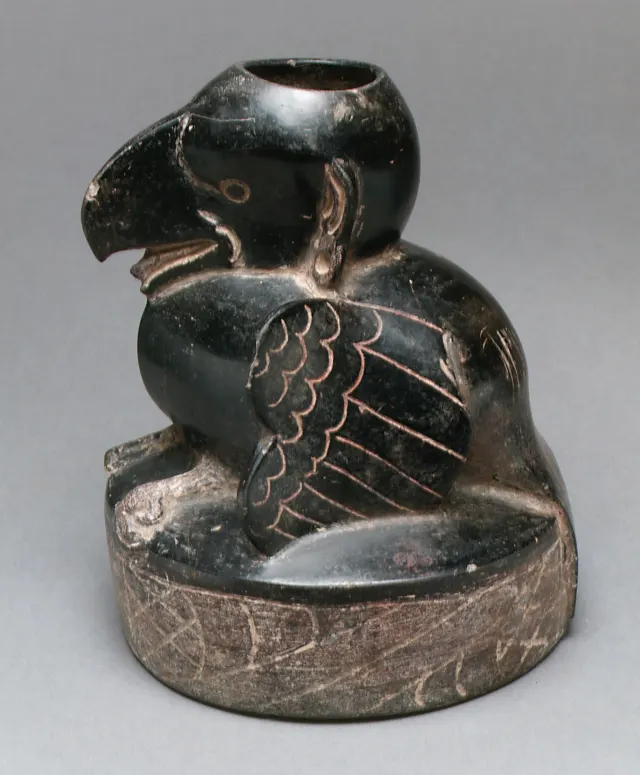 Vessel with mythical bird of prey