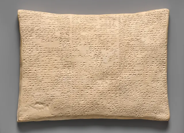 Cast reconstruction of Babylonian Flood Tablet