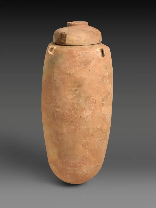 Dead Sea Scroll jar and lid