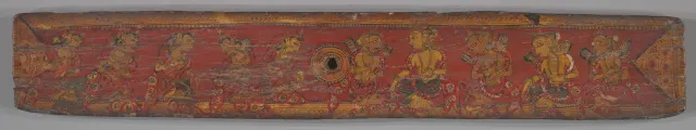 One of a Pair of Jain Manuscript Covers (Patli)
