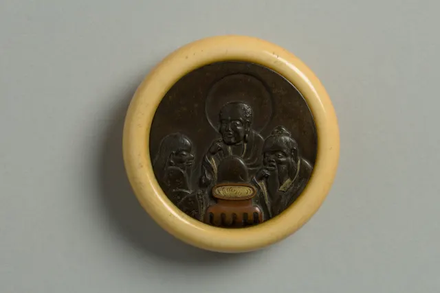 Netsuke of The Three Wine Tasters (Confucious, Buddha, Laozi)
